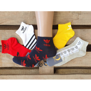 MS1171. Мужские короткие хлопковые носки с сеткой Adidas MS1171. Мужские короткие хлопковые носки с сеткой Adidas