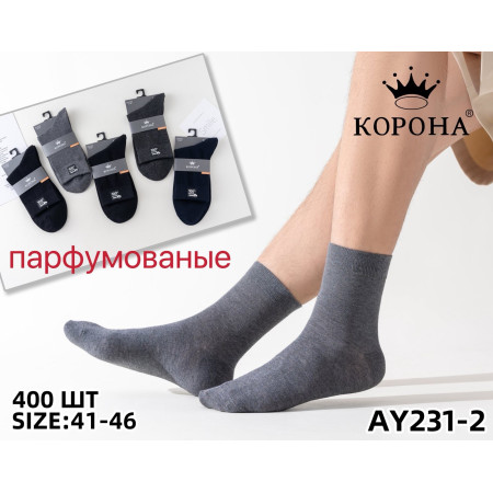 MS2750 Мужские высокие носки Корона хлопковые