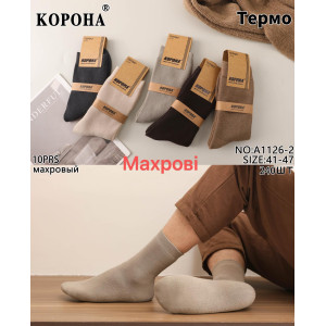 MS2961 Мужские теплые махровые носки Корона