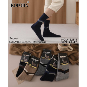 MS2976 Мужские носки из собачьей шерсти Корона