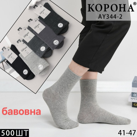 MS3208 Мужские демисезонные хлопковые носки Корона