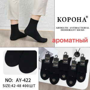 MS3259 Чоловічі бавовняні шкарпетки Корона середньої висоти