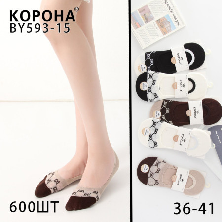 WS2602 Женские следы с сеткой и силиконом Корона 