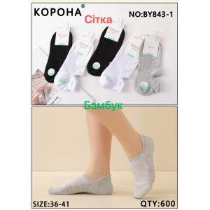 WS2644 Женские короткие бамбуковые носки Корона