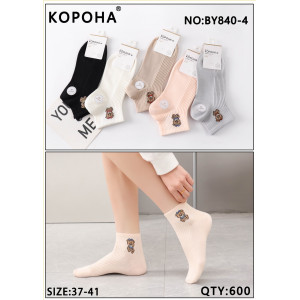 WS2708 Женские короткие хлопковые носки Корона