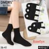 WS2736 Женские высокие черные носки бамбуковые DMDBS