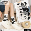 WS2744 Женские хлопковые высокие носки DMDBS с принтами