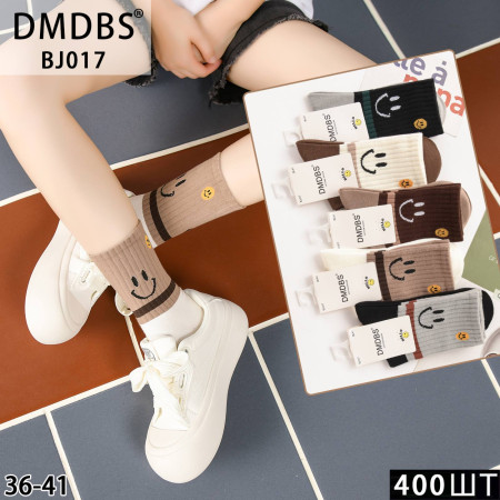 WS2746 Женские высокие хлопковые носки DMDBS с принтами