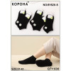WS2762 Женские черные бамбуковые носки Корона