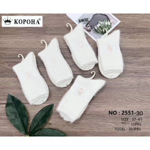 WS2937 Женские высокие шерстяные носки Корона WS2937 Женские высокие шерстяные носки Корона