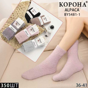 WS3017 Женские высокие носки из шерсти альпаки Корона