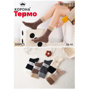 WS3019 Женские высокие шерстяные носки Корона