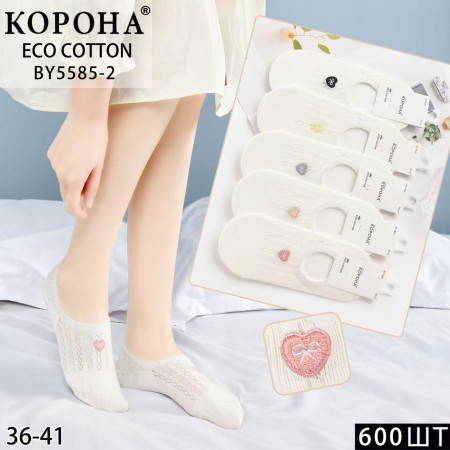 WS3173 Женские белые летние следы Корона с силиконом