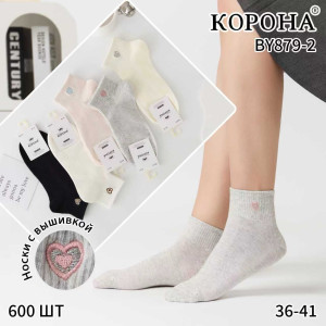 WS3198 Женские хлопковые носки Корона