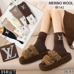 WS3249 Женские брендовые носки из шерсти мериноса