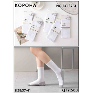WS3238 Женские высокие хлопковые носки Корона